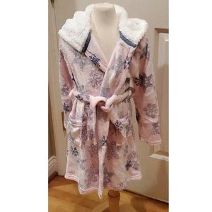 Girls Falls Creek Plush Hooded Bath Robe Size XS 4/5 S 6/6X M 7/8 Snowflakes NWT